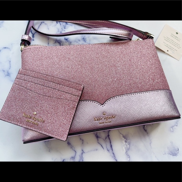Bundle💕Kate Spade Glitter Crossbody & Cardholder - Picture 2 of 4